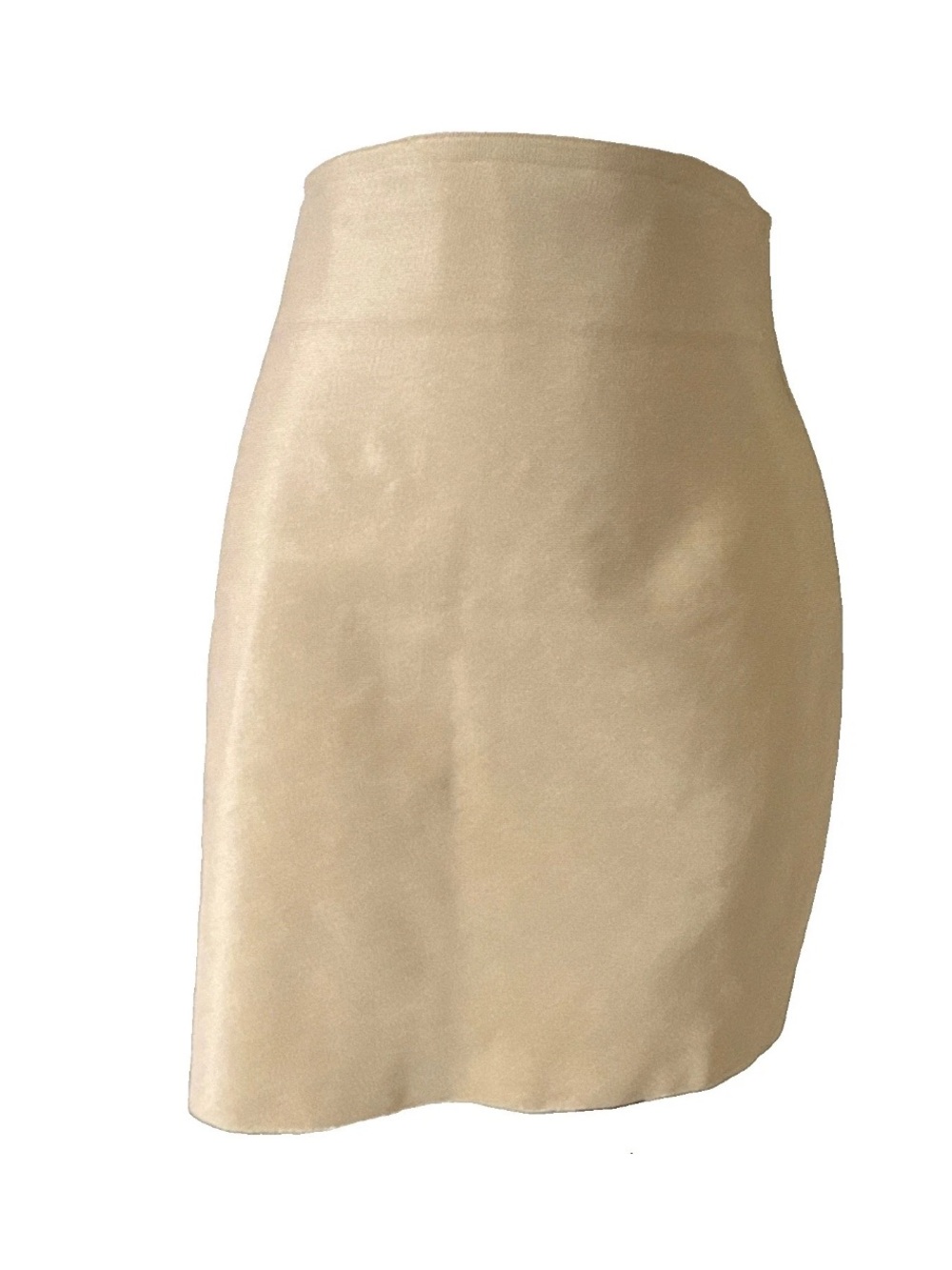 SIRA Luxe Mini Bandage Beige High Rise Pencil Skirt